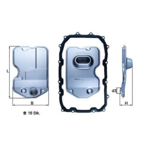 Hydraulic Filter, Automatic Transmission<br> Article No: HX 160KIT <br>Vehicle Range:   AUDI, PORSCHE, VW