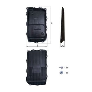 Oil Sump, Automatic Transmission <br> Article No: HX 184KIT<br> Vehicle Range: All