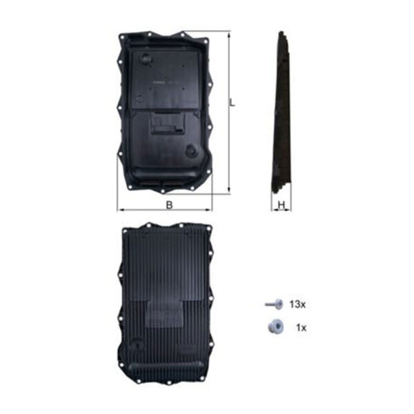 Oil Sump, Automatic Transmission <br> Article No: HX 184KIT<br> Vehicle Range: All