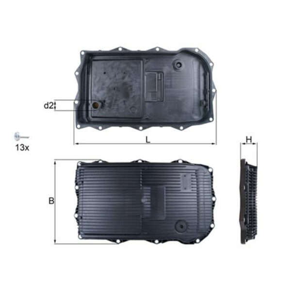 Oil Sump, Automatic Transmission <br> Article No: HX 184KIT<br> Vehicle Range: All - Image 2