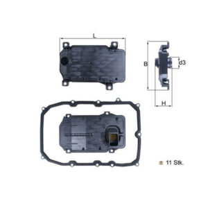 Hydraulic Filter, Automatic Transmission <br>Article No: HX 187KIT <br>Vehicle Range: AUDI, PORSCHE, VW