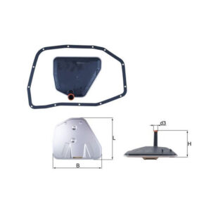 Hydraulic Filter, Automatic Transmission <br> Article No: HX 233D <br>Vehicle Range:  AUDI, BENTLEY