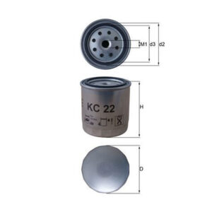 Fuel Filter <br>Article No: KC 22 <br>Vehicle Range: DAEWOO, MERCEDES-BENZ, PUCH, SSANGYONG