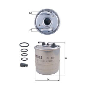 Fuel Filter <br> Article No: KL 490D <br>Vehicle Range: MERCEDES-BENZ