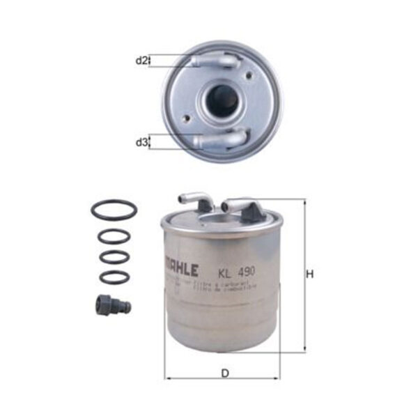 Fuel Filter <br> Article No: KL 490D <br>Vehicle Range: MERCEDES-BENZ