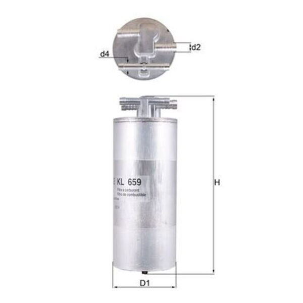 Fuel Filter <br> Article No: KL 659 <br>Vehicle Range:  AUDI