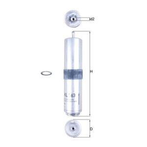 Fuel Filter <br>Article No: KL 763D <br>Vehicle Range: ALPINA, BMW