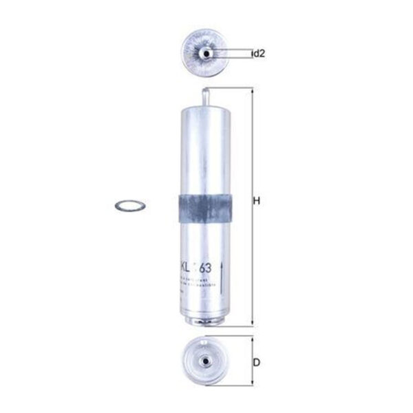 Fuel Filter <br>Article No: KL 763D <br>Vehicle Range: ALPINA, BMW