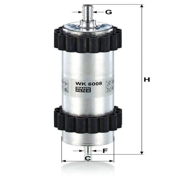 Fuel Filter<br> Article No: WK 6008