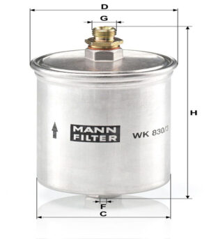 Fuel Filter<br> Article No: WK 830/3