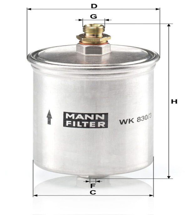 Fuel Filter<br> Article No: WK 830/3
