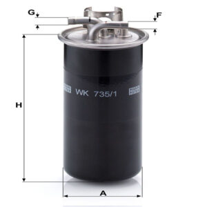 Fuel Filter<br> Article No: WK 735/1