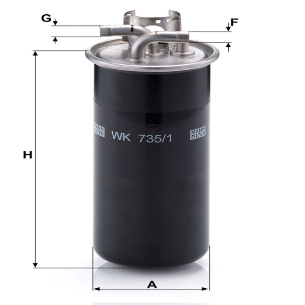 Fuel Filter<br> Article No: WK 735/1