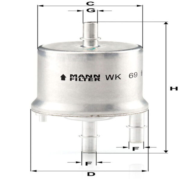 Fuel Filter<br> Article No: WK 69