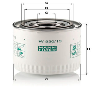 Oil Filter<br> Article No: W 930/13
